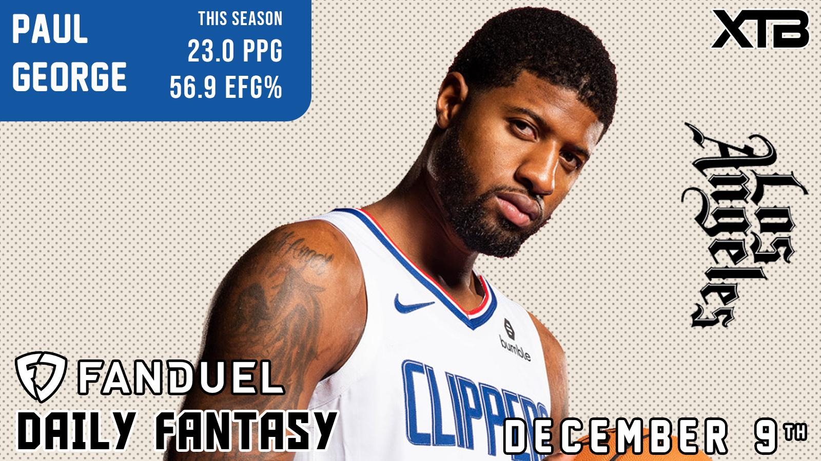 Paul George Best NBA FanDuel Lineup